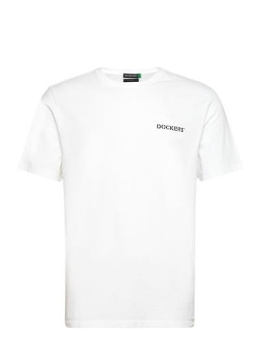 Graphic Tee Graphic Tops T-Kortærmet Skjorte White Dockers