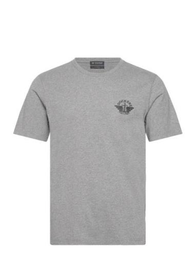 Graphic Tee Graphic Tops T-Kortærmet Skjorte Grey Dockers