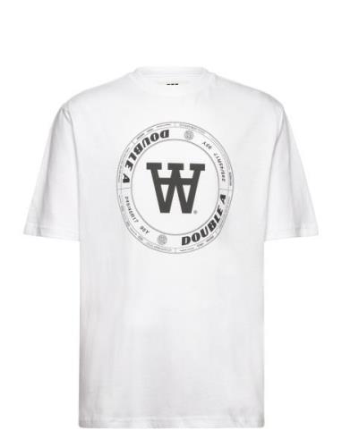 Wwasa Tirewall T-Shirt Gots Tops T-Kortærmet Skjorte White Double A By...