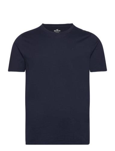 Hco. Guys Knits Tops T-Kortærmet Skjorte Navy Hollister