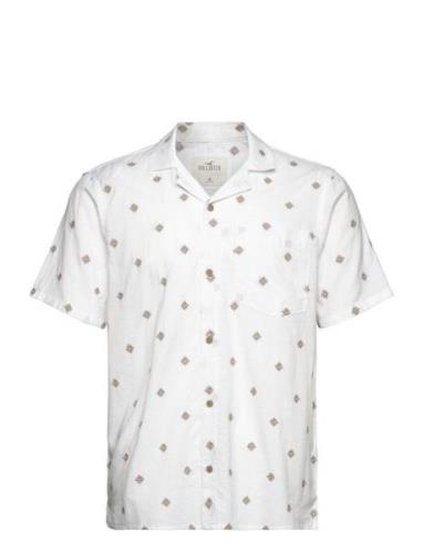 Hco. Guys Wovens Tops Shirts Short-sleeved White Hollister