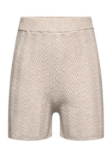 Structure Shorts Bottoms Shorts Beige FUB