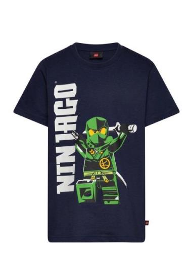 Lwtano 308 - T-Shirt S/S Tops T-Kortærmet Skjorte Navy LEGO Kidswear