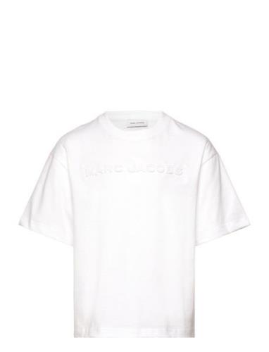 Short Sleeves Tee-Shirt Tops T-Kortærmet Skjorte White Little Marc Jac...