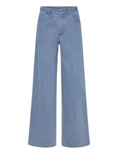 Ashtonrs Pant Bottoms Jeans Wide Blue Résumé