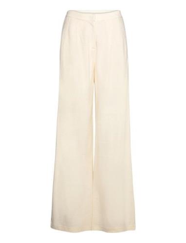 Brina Bottoms Trousers Wide Leg Cream Max Mara Leisure