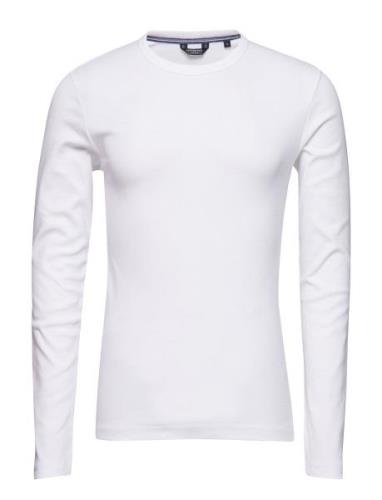 Basic Tee O-Neck L/S Tops T-Langærmet Skjorte White Lindbergh