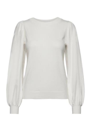 Mschtamana Rachelle Pullover Tops Knitwear Jumpers White MSCH Copenhag...