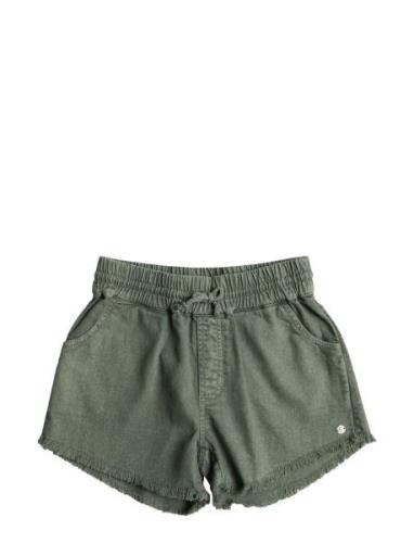 Scenic Route Twill Rg Bottoms Shorts Green Roxy