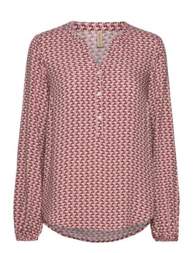 Sc-Talita Tops Blouses Long-sleeved Pink Soyaconcept