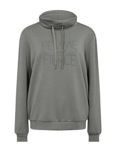 Sc-Banu Tops Sweatshirts & Hoodies Sweatshirts Grey Soyaconcept