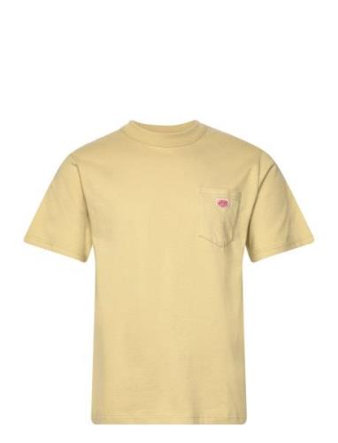 Basic Pocket T-Shirt Héritage Tops T-Kortærmet Skjorte Yellow Armor Lu...