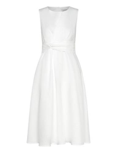 Leana Dress Knælang Kjole White Andiata