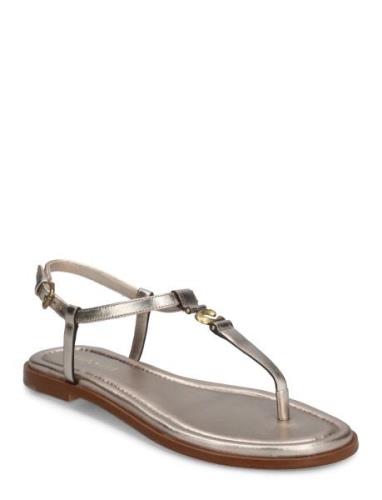 Jessica Sandal Flade Sandaler Silver Coach