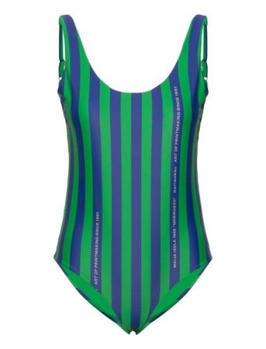 Agnetha Merirosvo Swimsuit Badedragt Badetøj Green Marimekko