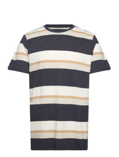 Bradley Cotton Tee Tops T-Kortærmet Skjorte Navy Clean Cut Copenhagen