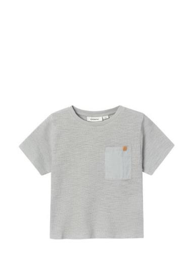 Nmmhonjo Ss Loose Top Lil Tops T-Kortærmet Skjorte Grey Lil'Atelier