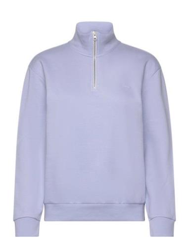 Everyday 1/4 Zip Brunnera Blue Tops Sweatshirts & Hoodies Sweatshirts ...