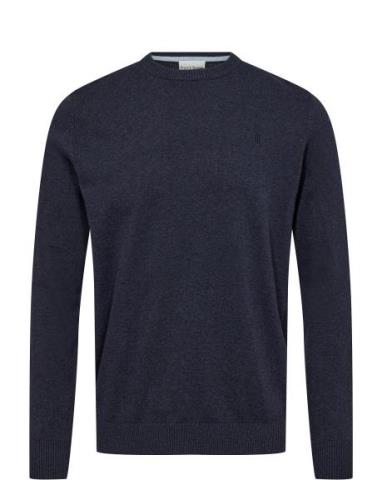 Bs Jupiter Regular Fit Knitwear Tops Knitwear Round Necks Navy Bruun &...