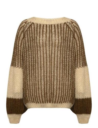 Liana Knit Sweater Tops Knitwear Jumpers Cream Noella