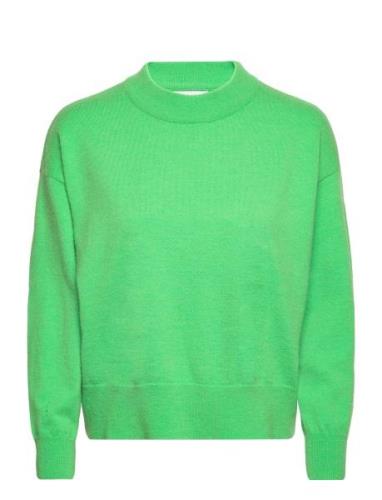 Knit With Round Neck Tops Knitwear Jumpers Green Coster Copenhagen