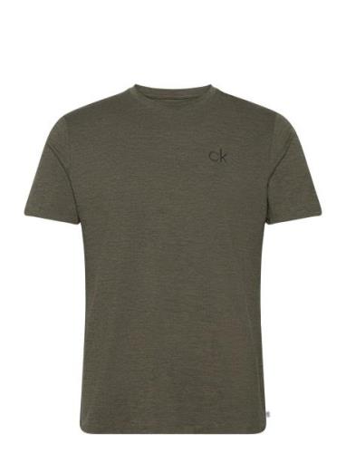 Newport Round Neck Sport T-Kortærmet Skjorte Khaki Green Calvin Klein ...