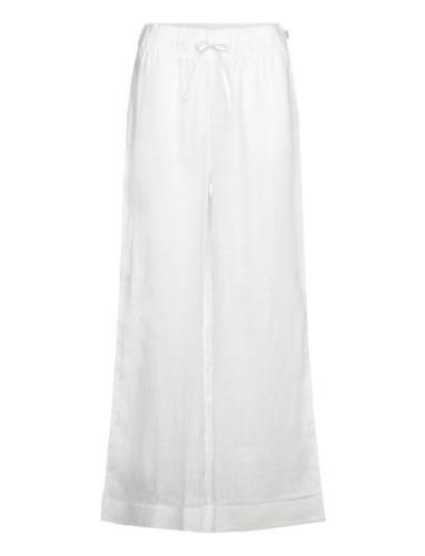 Immi Linen Pants Bottoms Trousers Wide Leg White Ella&il