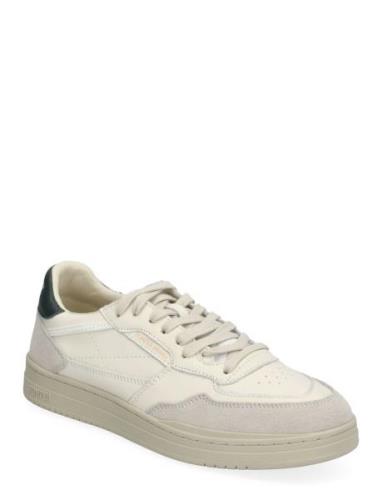 Elan Leather Ecru Jasper Low-top Sneakers White Pompeii