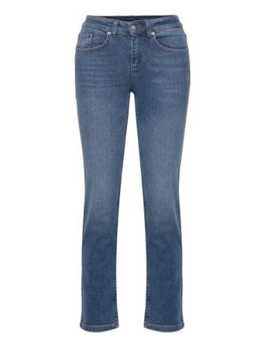 W. Drain Pipe Denim Bottoms Jeans Straight-regular Blue Svea