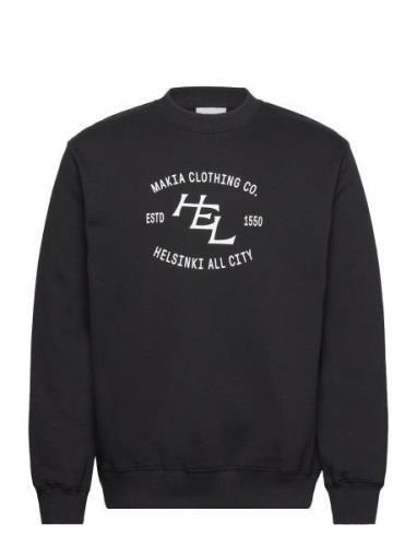 All City Sweatshirt Tops Sweatshirts & Hoodies Sweatshirts Black Makia