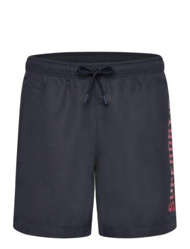 Code Core Sport 17 Inch Swim Badeshorts Navy Superdry