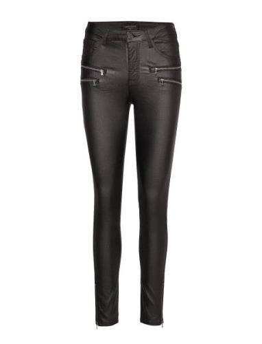 Fqaida-Pa-7/8-Cooper Bottoms Trousers Leather Leggings-Bukser Black FR...