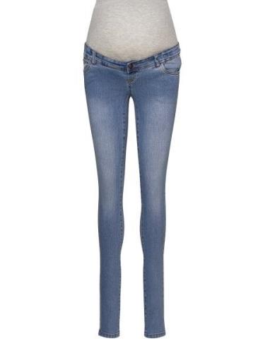 Mlono Slim Jeans Bottoms Jeans Slim Blue Mamalicious