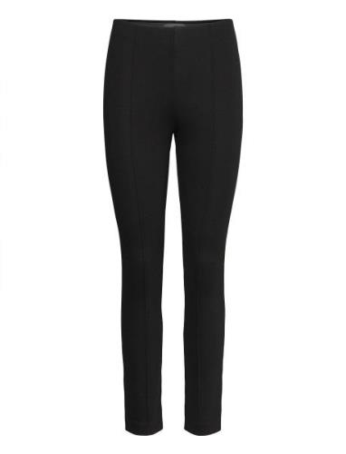 Lou Straight Pant Bottoms Trousers Slim Fit Trousers Black Residus