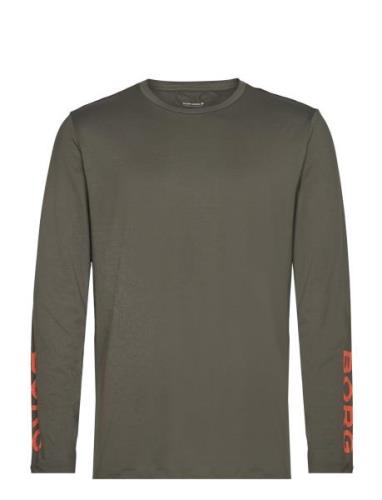 Borg Long Sleeve T-Shirt Sport T-Langærmet Skjorte Khaki Green Björn B...