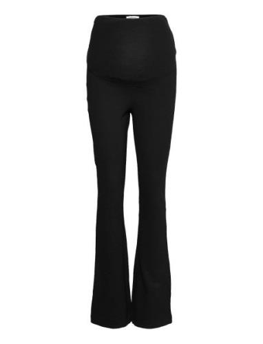 Trouser Mom Beatrix Bottoms Trousers Flared Black Lindex