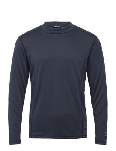 Mens Spin Longsleeve Sport T-Langærmet Skjorte Navy Abacus