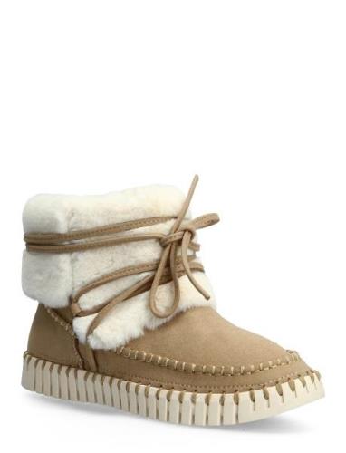 Boots Ankel Shoes Wintershoes Beige Ilse Jacobsen