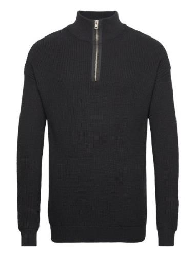 Rraxton Knit Tops Knitwear Half Zip Jumpers Black Redefined Rebel