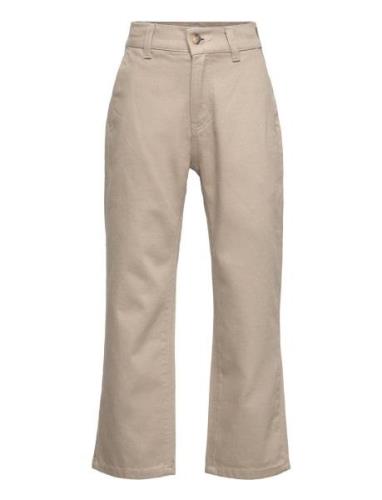 Ace Beige Jeans Bottoms Jeans Wide Jeans Beige Grunt