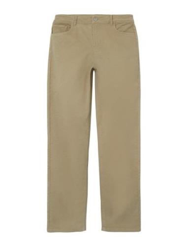 Nlmtazzan Twi Dad Straight Pant Bottoms Jeans Wide Jeans Beige LMTD