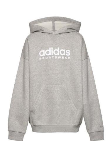 Fleece Hoodie Kids Sport Sweatshirts & Hoodies Hoodies Grey Adidas Spo...