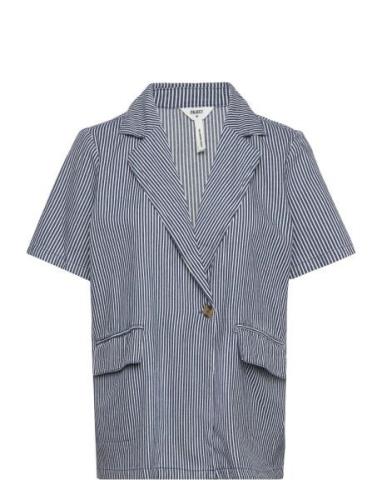 Objcamari S/S Shirt 127 Tops Shirts Short-sleeved White Object