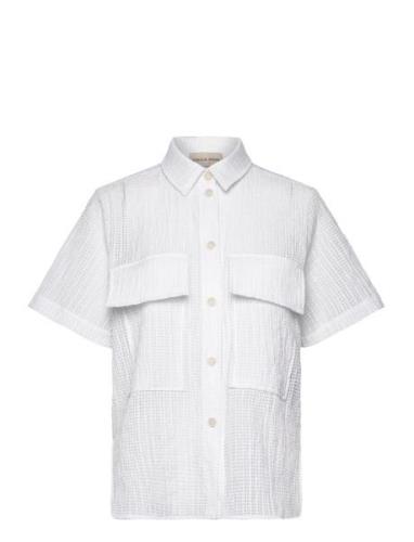 Tessie Tops Shirts Short-sleeved White Stella Nova