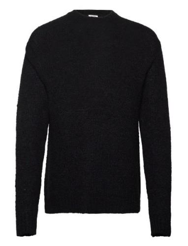 Heavy Crewneck Designers Knitwear Round Necks Black Filippa K