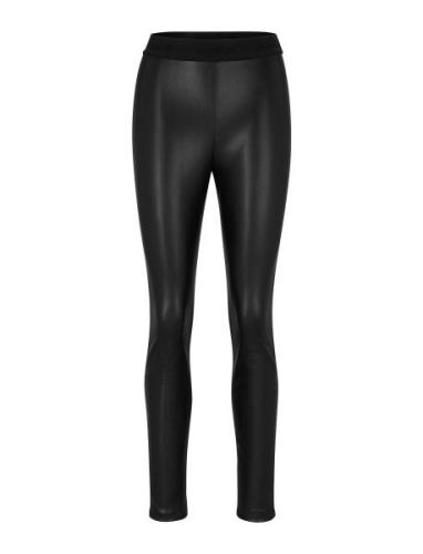 Honati-3 Bottoms Trousers Leather Leggings-Bukser Black HUGO