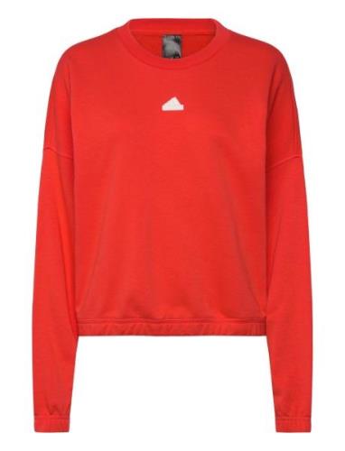 Dance Swt Sport Sweatshirts & Hoodies Sweatshirts Red Adidas Sportswea...