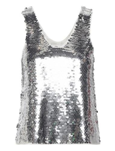 Lykke Top 15036 Tops Blouses Sleeveless Silver Samsøe Samsøe