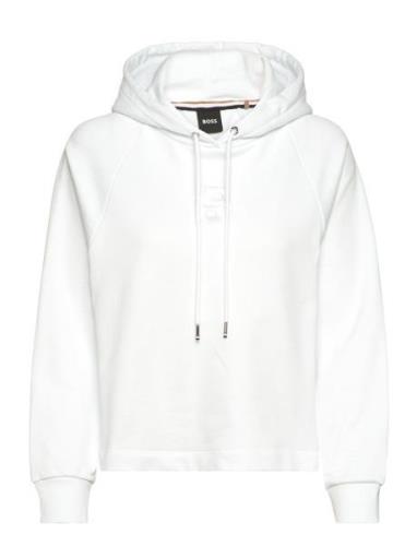 Emaes2_Bb Tops Sweatshirts & Hoodies Hoodies White BOSS