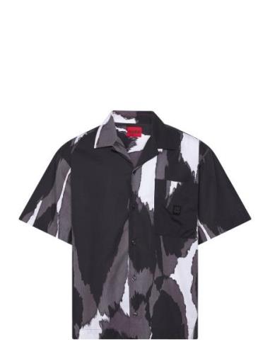 Egeeno Designers Shirts Short-sleeved Black HUGO